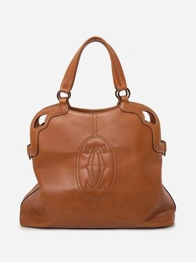 Cartier Brown Leather Small Marcello de Cartier Bag